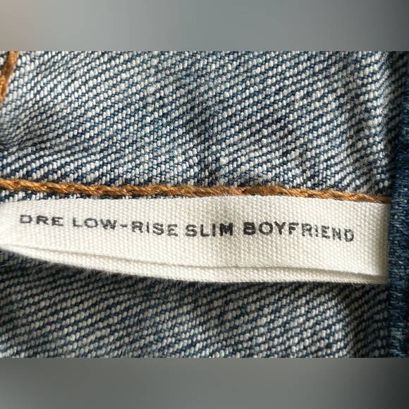 Rag & Bone Dre Low Rise Slim Boyfriend Distressed Raw Hem Jeans Size 27 - Picture 5 of 6